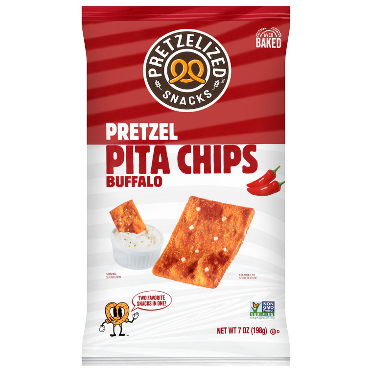 Pretzelized - Pita Chip Buffalo - Cs Of 12-7 Oz