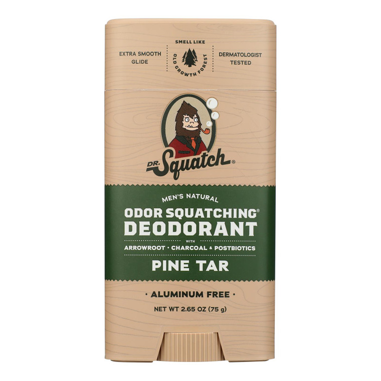 Dr. Squatch - Deodorant Mens Pine Tar - Cs Of 4-2.65 Oz Dr. Squatch - Deodorant Mens Pine Tar - Cs Of 4-2.65 Oz