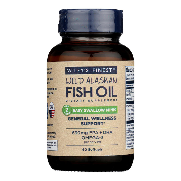 Wiley's Finest - Fish Oil Mini Easy Swallw - 1 Each-60 Sgel