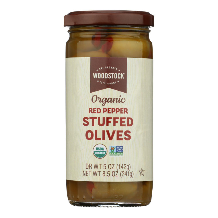 Woodstock - Olivs Og2 Red Peppr Stffd - Cs Of 12-8.5 Oz