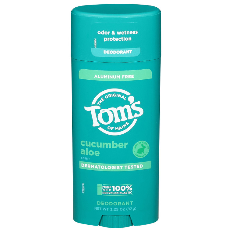 Tom's Of Maine - Deod Stick Cucumber Aloe - Ea Of 1-3.25 Oz Tom's Of Maine - Deod Stick Cucumber Aloe - Ea Of 1-3.25 Oz