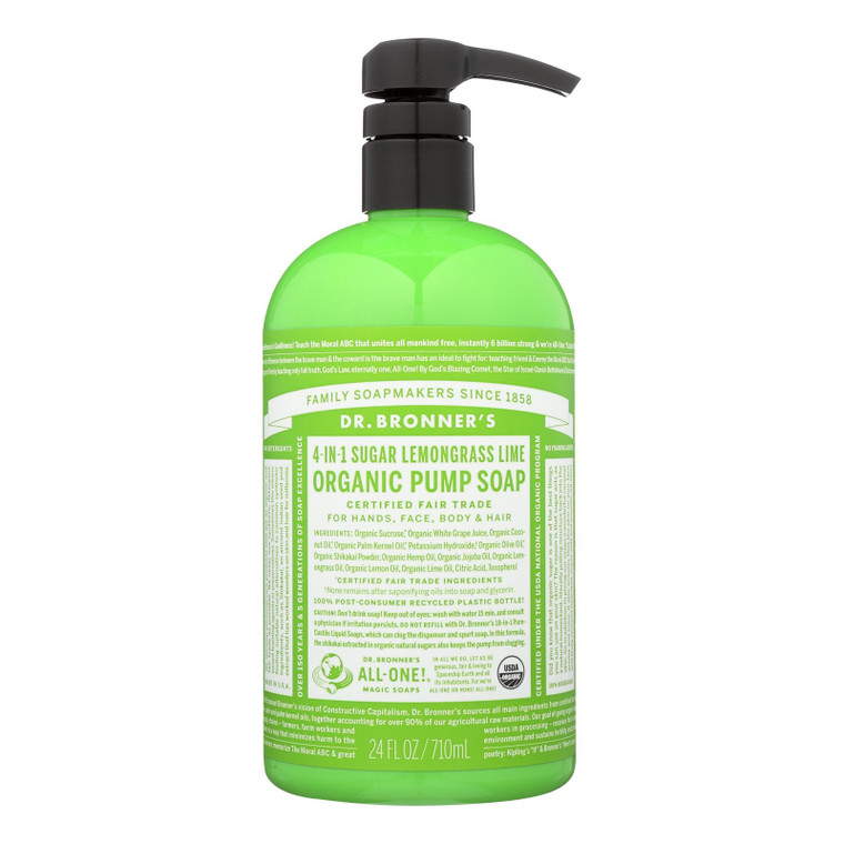 Dr. Bronner's - Body Soap Shika Lmngrs - 1 Each-24 Fz Dr. Bronner's - Body Soap Shika Lmngrs - 1 Each-24 Fz
