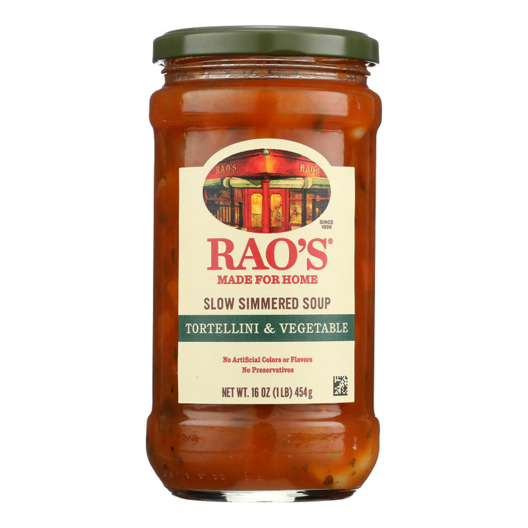Rao's - Soup Tortellini & Veg - Case Of 6-16 Oz Rao's - Soup Tortellini & Veg - Case Of 6-16 Oz