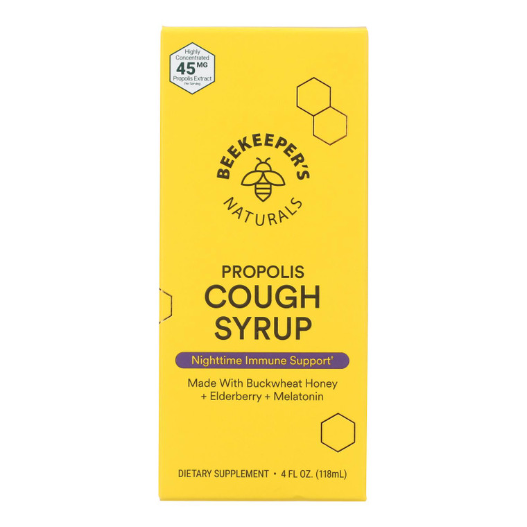 Beekeepers Naturals - Cough Syrup Nighttime Kds - 1 Each-4 Fz Beekeepers Naturals - Cough Syrup Nighttime Kds - 1 Each-4 Fz