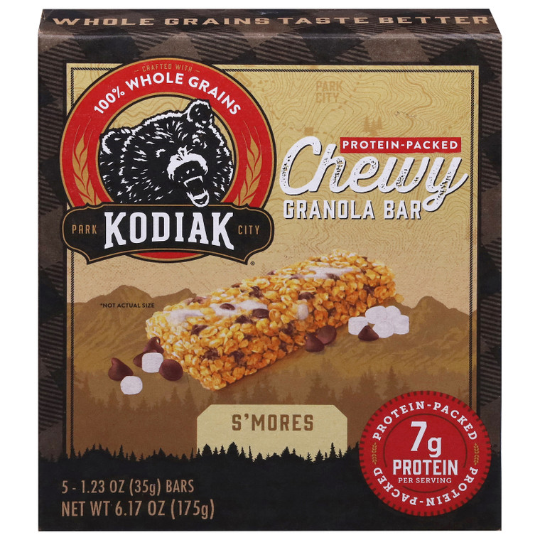 Kodiak Cakes - Granola Bar Smores Chewy - Cs Of 12-6.17 Oz Kodiak Cakes - Granola Bar Smores Chewy - Cs Of 12-6.17 Oz