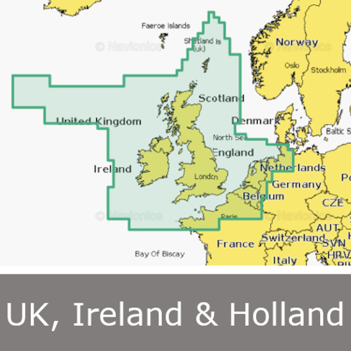 Garmin Navionics+ UK, Ireland & Holland