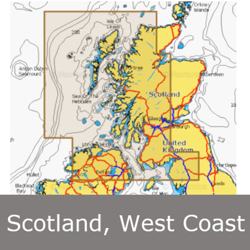 Garmin Navionics+ Scotland, West Coast