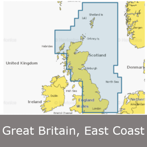 Garmin Navionics Vision+ Great Britain, East Coast