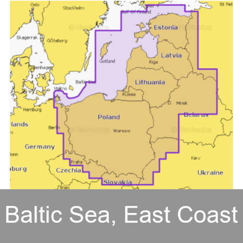 Navionics+ Baltic Sea, East Coast