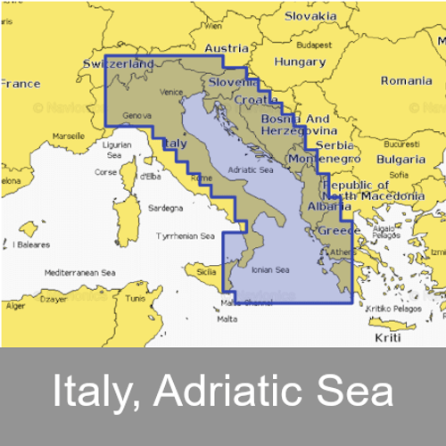 Navionics+ Italy, Adriatic Sea