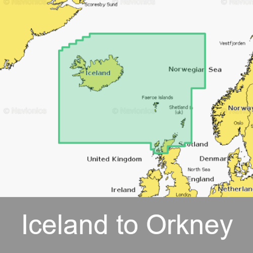 Navionics Platinum+ Iceland to Orkney