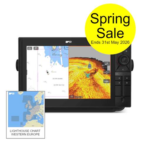 Raymarine Axiom 2 Pro 12 RVM with Western Europe Lighthouse Chart