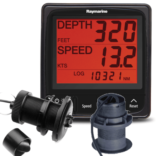 Raymarine i50 Tridata Pack with including ST900/P120 & P319 Speed/Temp/Depth Through Hull Transducers