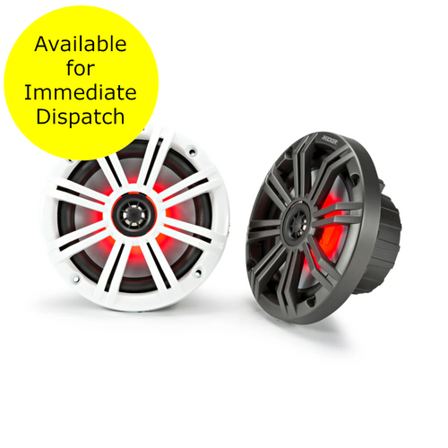 Kicker Marine 6.5" (165 mm) Coaxial Speaker System with LED Grills (Pair) - KM65 Kicker Marine 6.5" (165 mm) Coaxial Speaker System with LED Grills (Pair) - KM65
