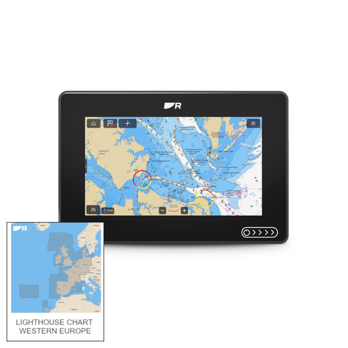 Raymarine Axiom 2 Multifunction 7" Display with Western Europe Chart