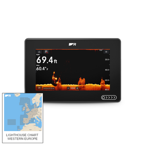 Raymarine Axiom 2 Multifunction 7" Display with RealVision 3D & Western Europe Chart