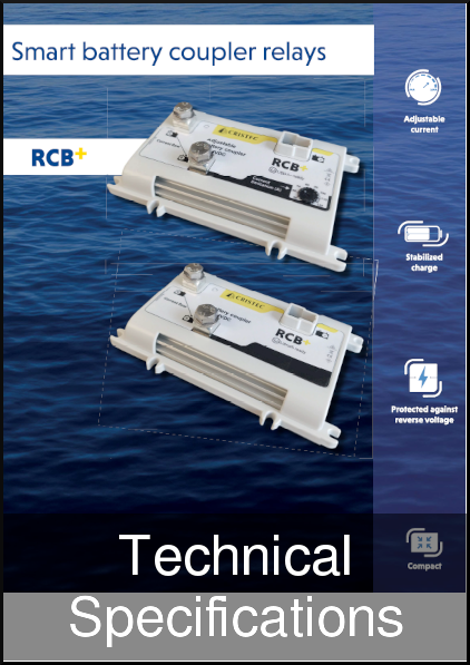 cristec rcb plus charge relay specifications sheet