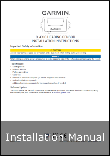 garmin 9 axis heading sensor installation guide