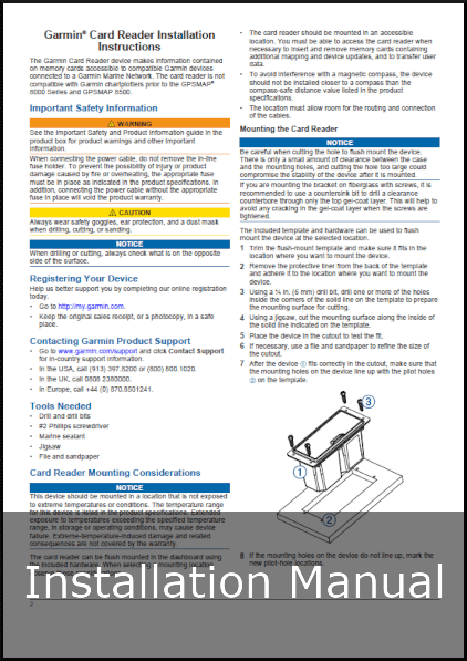 garmin card reader installation guide