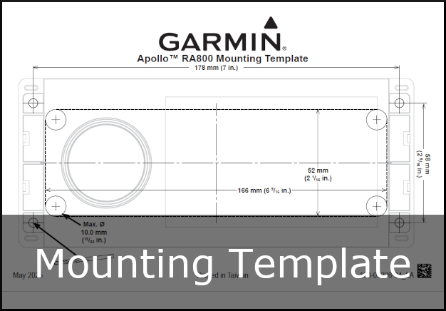 garmin fusion apollo ms-ra800 mounting template