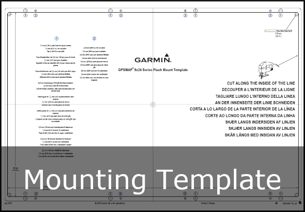 garmin gpsmap 9024 mounting template