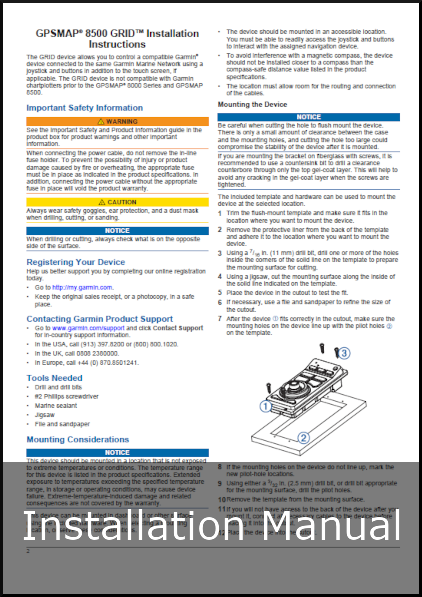 garmin grid remote installation guide