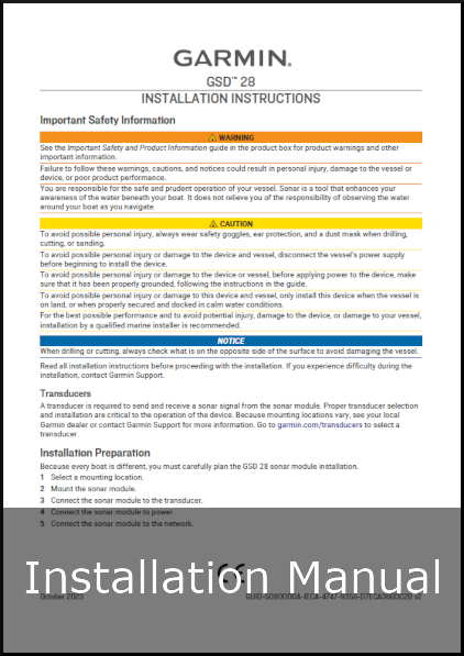 garmin gsd 28 sonar module installation guide