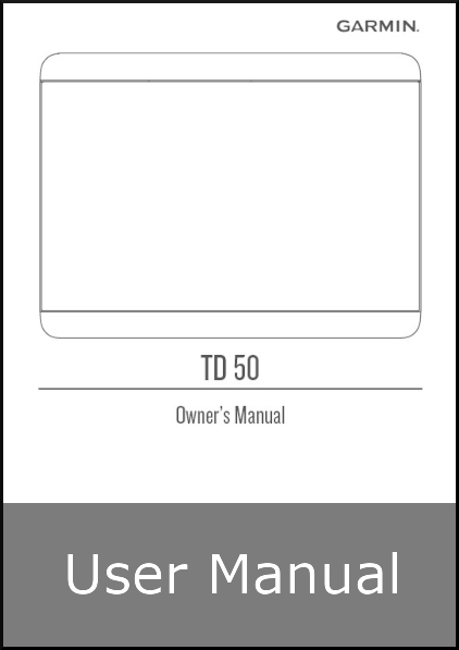 garmin td50 user guide