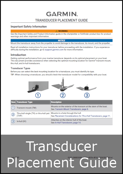 garmin transducer placement guide