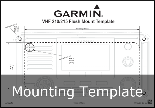 garmin vhf-215i mounting template garmin vhf-215i mounting template