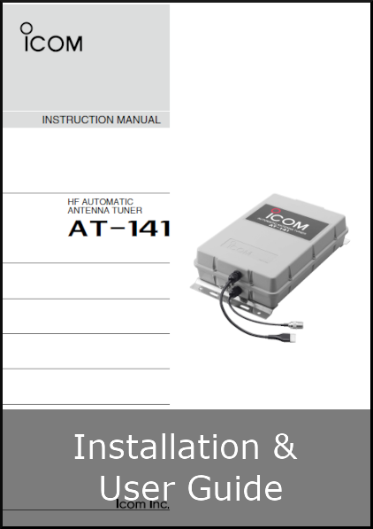 icom at-141 installation and user guide