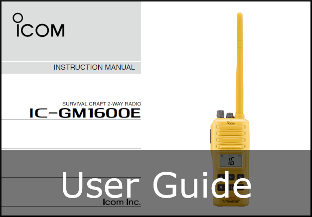 icom ic-m1600e survival handheld vhf user guide