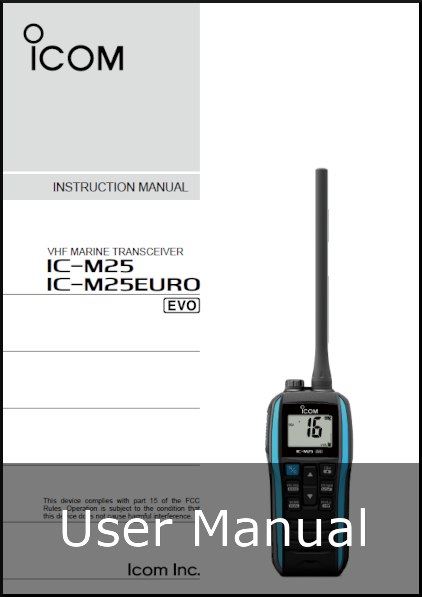icom ic-m25 evo user guide