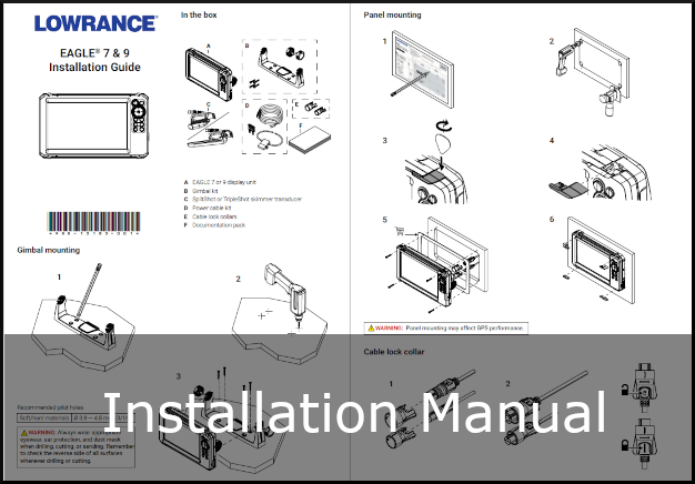 lowrance eagle 7 and 9 installation guide