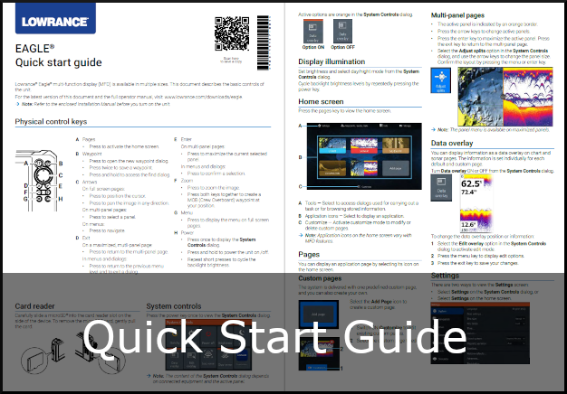 lowrance eagle quick start guide