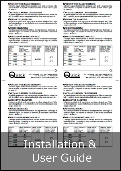 quick circuit breaker 10040-10100 installation and user guide