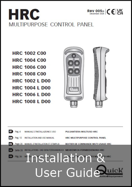 quick hrc 1002 installation and user guide