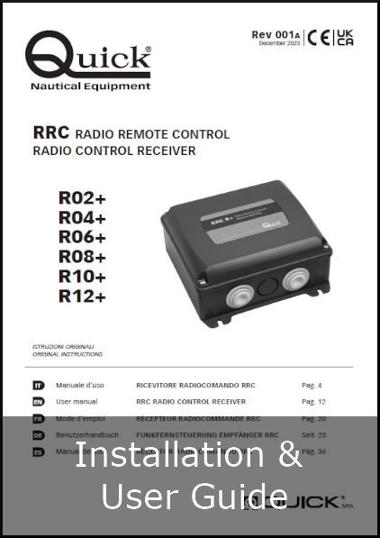 quick rrcplus receiver installation and user guide