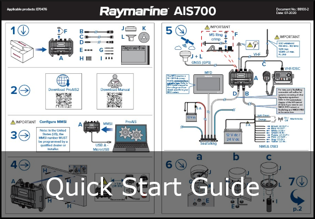 raymarine ais700 quick start guide