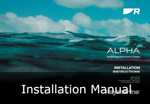 raymarine alpha display installation guide