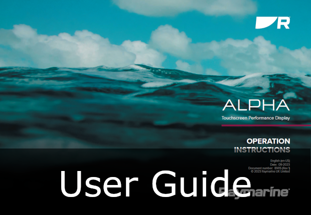 raymarine alpha display user guide