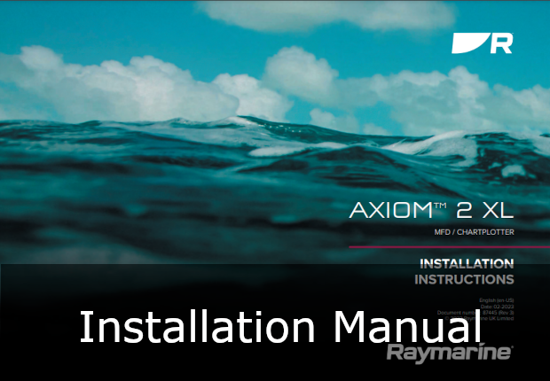 raymarine axiom 2 xl installation guide