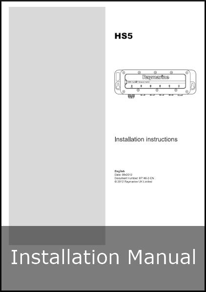 raymarine hs5 network switch installation guide