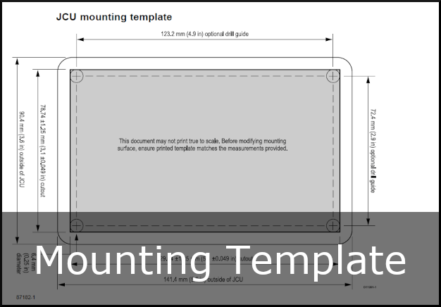 raymarine jcu mounting template