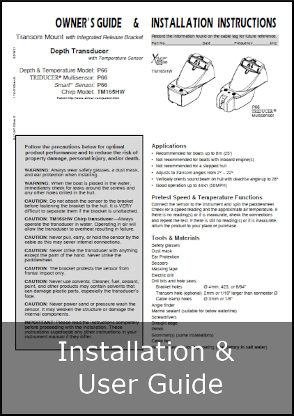 raymarine p66 triducer installation and user guide