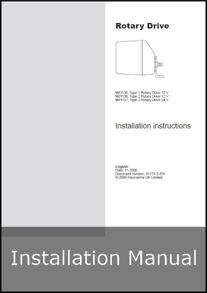 raymarine rotary drive installation guide