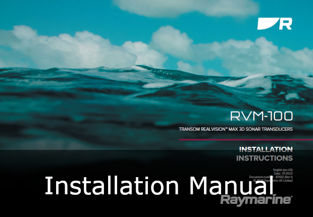 raymarinervm-100 transom transducer installation guide