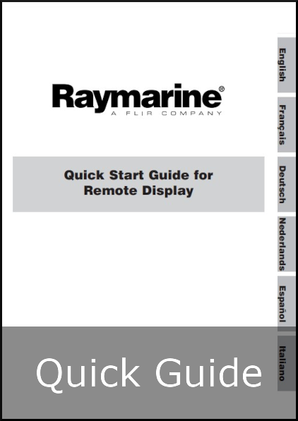 raymarine wireless remote quick start guide