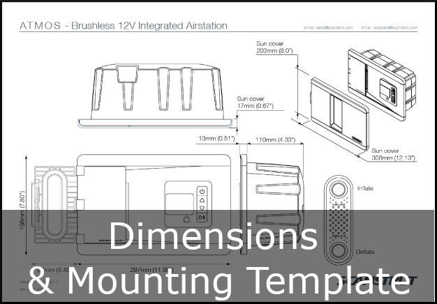 scanstrut atmos dimensions and mounting template