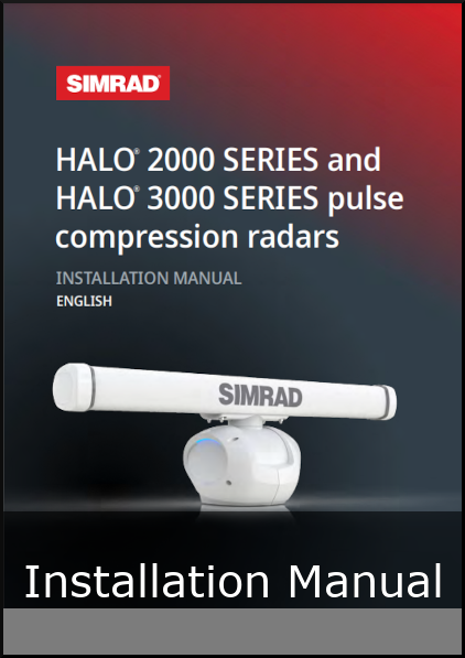 simrad halo 2000 halo 3000 series installation guide